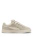 Womens/ladies Xl Leo Leopard Print Suede Trainers Alpine White Puma-4