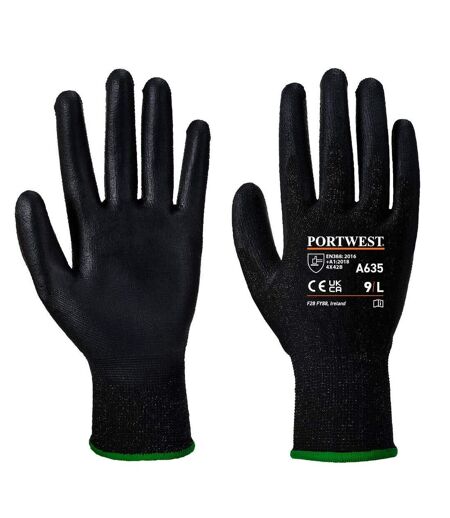 Unisex adult a635 economy cut resistant gloves s black Portwest