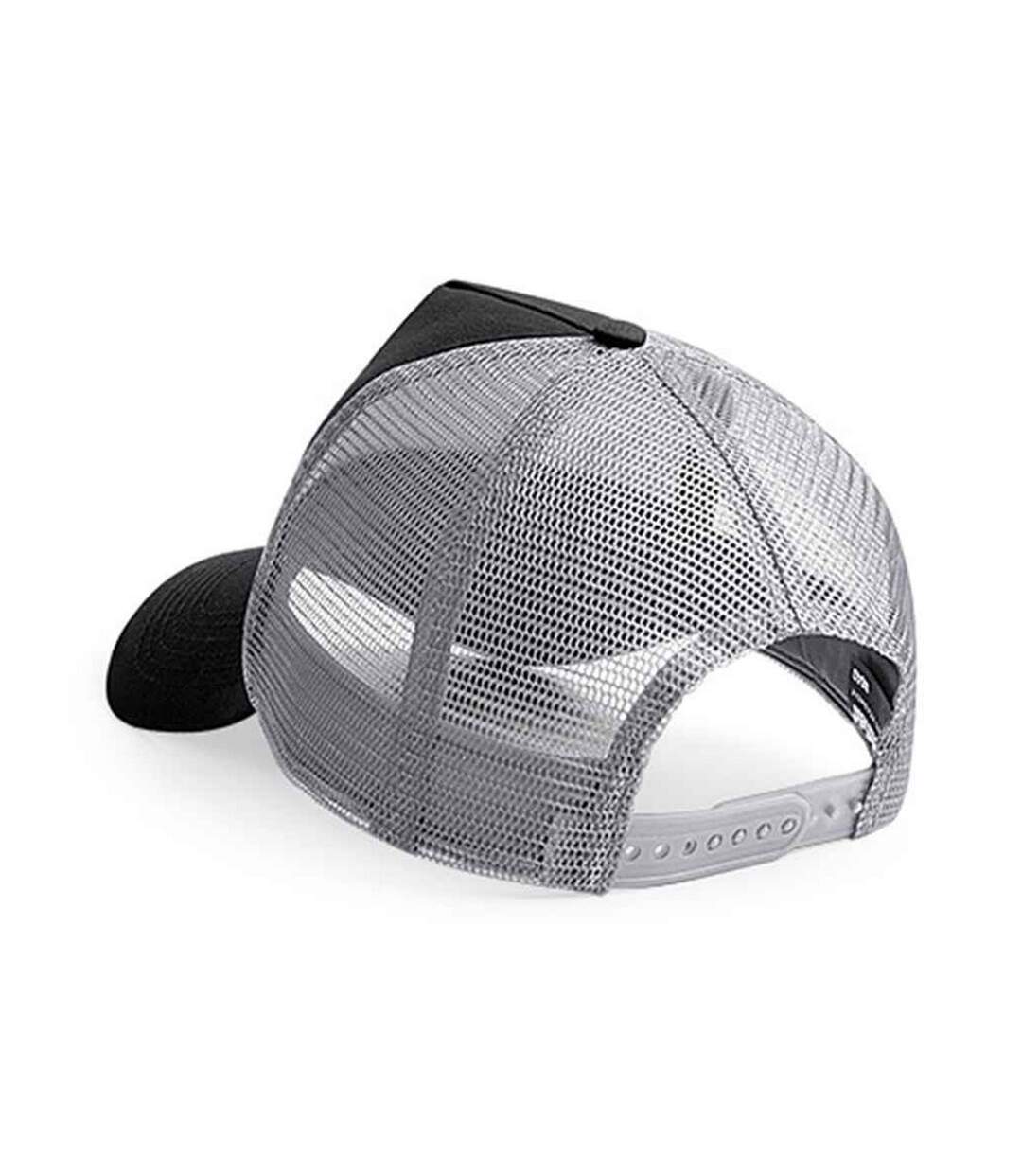 Casquette trucker adulte noir / gris Beechfield-2
