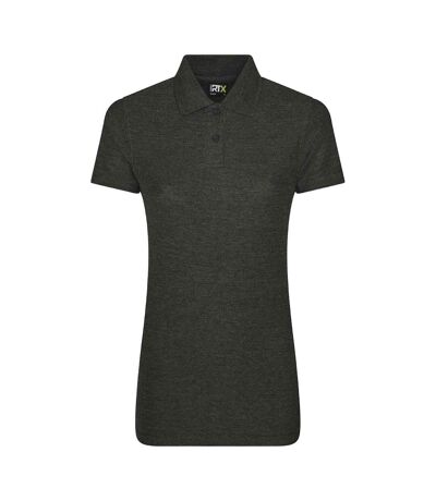 Womens/ladies polo shirt charcoal PRO RTX