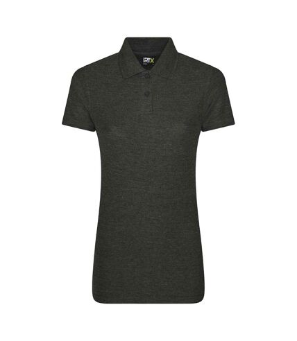 Womens/ladies polo shirt charcoal PRO RTX