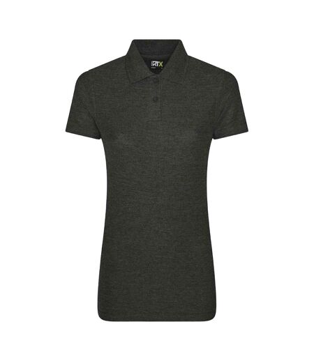 Womens/ladies polo shirt charcoal PRO RTX