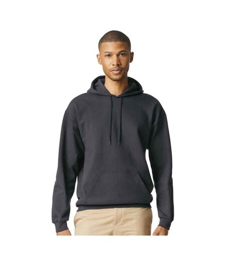 Mens Midweight Soft Touch Hoodie Smoke Gildan