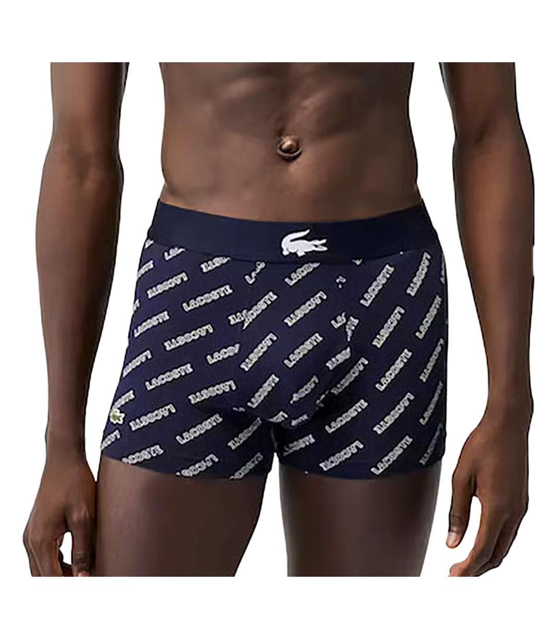 x3 boxers marine/gris/bleu homme lacoste 5h1774 - s-2
