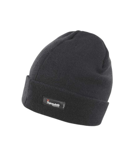 Result Unisex Lightweight Thermal Winter Thinsulate Hat (3M 40g) (Pack of 2) (Black)