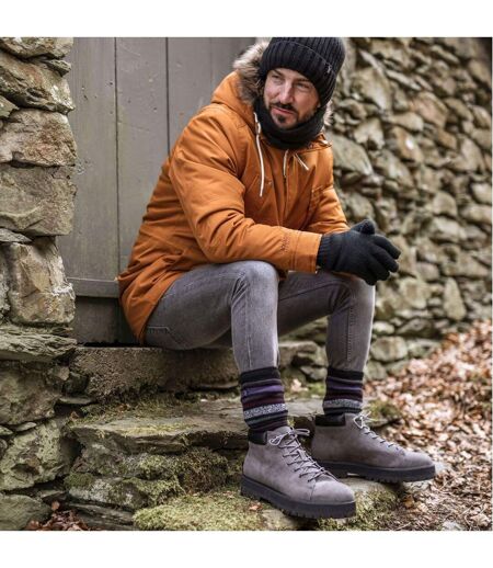 Mens Thermal Gloves with Protective Ribbed Cuff