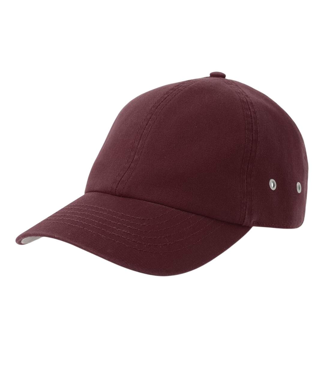 Casquette De Baseball Motif/style 6 Panneaux Action-s Adulte Bordeaux Atlantis-1