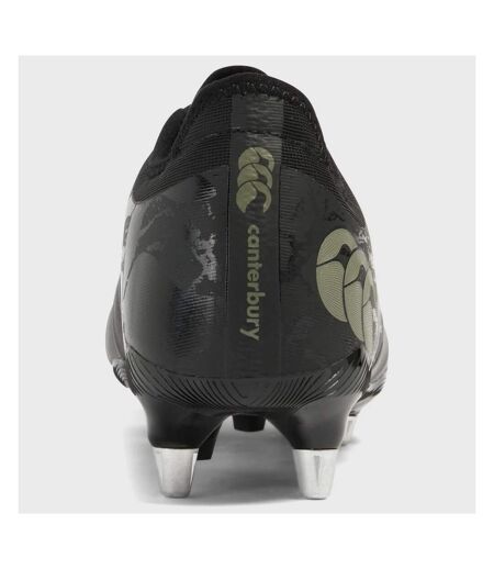 Canterbury Mens Phoenix Genesis Pro Leather Rugby Boots (Black/Gravity Grey) - UTCS1712