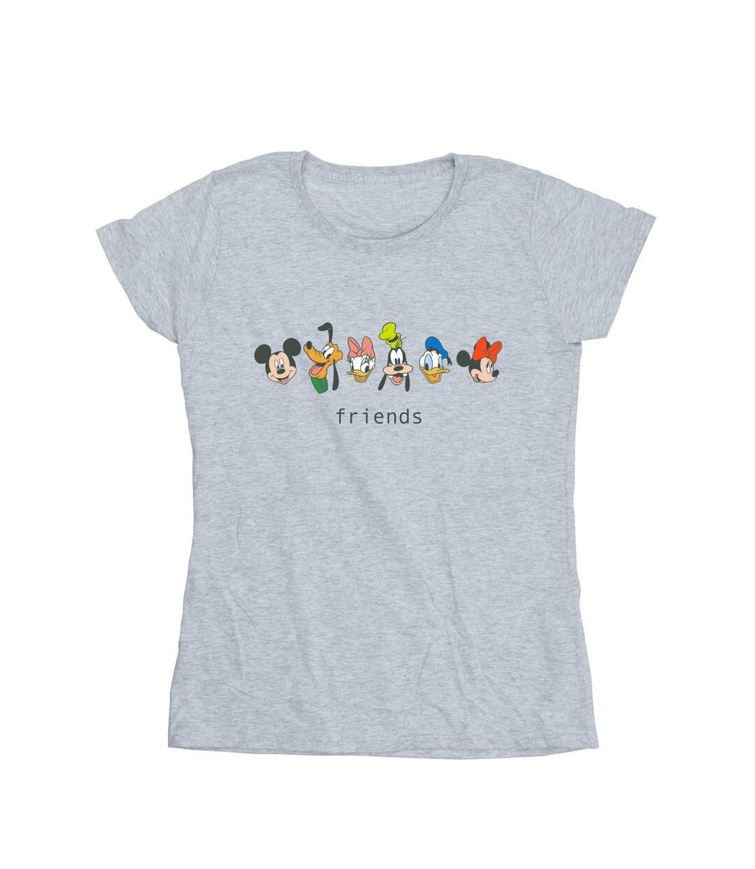 Disney T-shirt en coton Femme/Femme Mickey Mouse et ses amis (Gris sportif) - UTBI33043-1