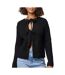 Pull noir femme pieces silly-1