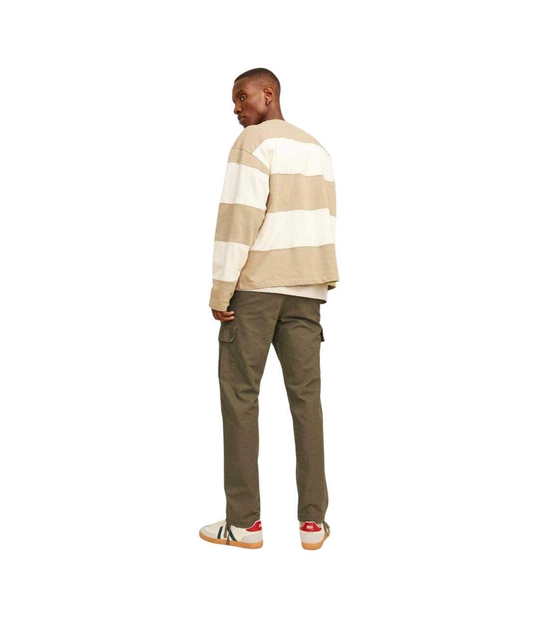 Pantalon À Poches Kane Barkley Homme Kaki Foncé Jack And Jones-4