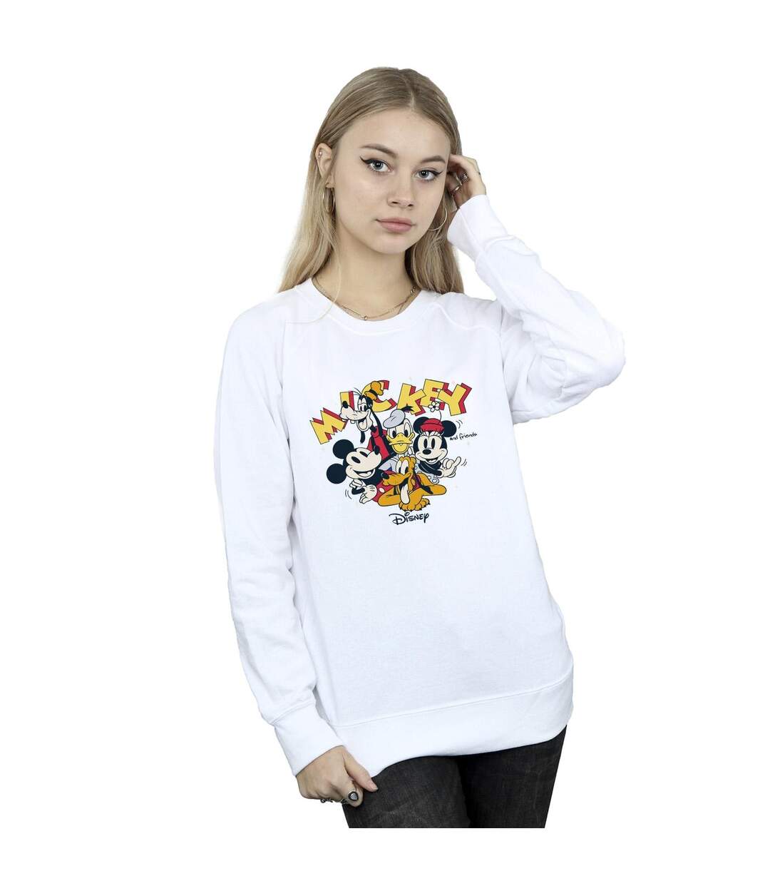 Disney Sweatshirt du groupe Mickey Mouse Femmes/Dames (Blanc) - UTBI28613-2
