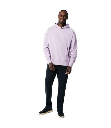 Unisex adult yoho recycled cotton relaxed fit hoodie lavender Iqoniq
