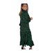 Robe À Smocks Manches Longues Motif/style Imprimé Léopard Femme Vert AX Paris-3