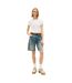 Womens/ladies Linear Slim T-shirt White Tommy Jeans-1