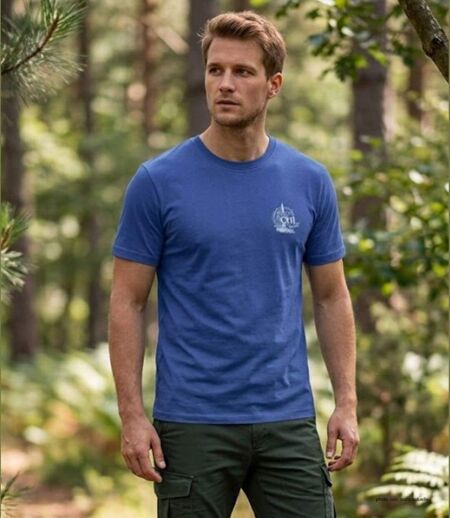 Tee-shirt A2121B Challenger – Le haut à manches courtes en coton jersey bleu marine pour homme