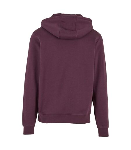 Mens heavy pullover hoodie plum purple Build Your Brand