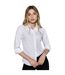 Chemisier Manches Longues Femme Blanc Kustom Kit-1