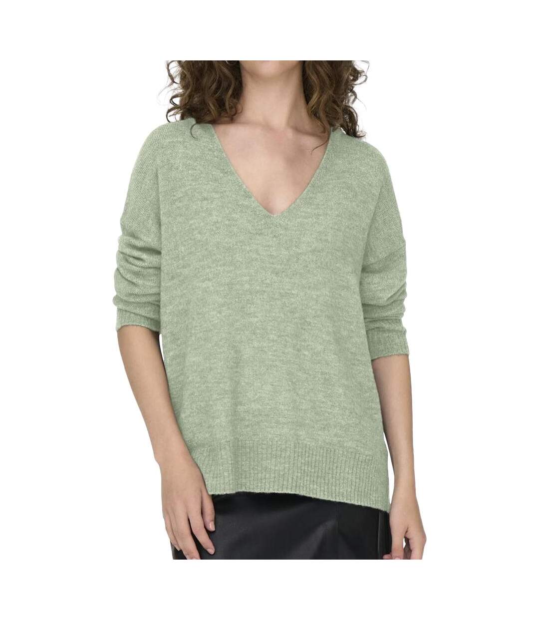 Pull Vert clair Femme JDY Elanora - L-1