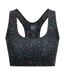 Womens/ladies Influential Speckle Sports Bra Black Dare 2B-1
