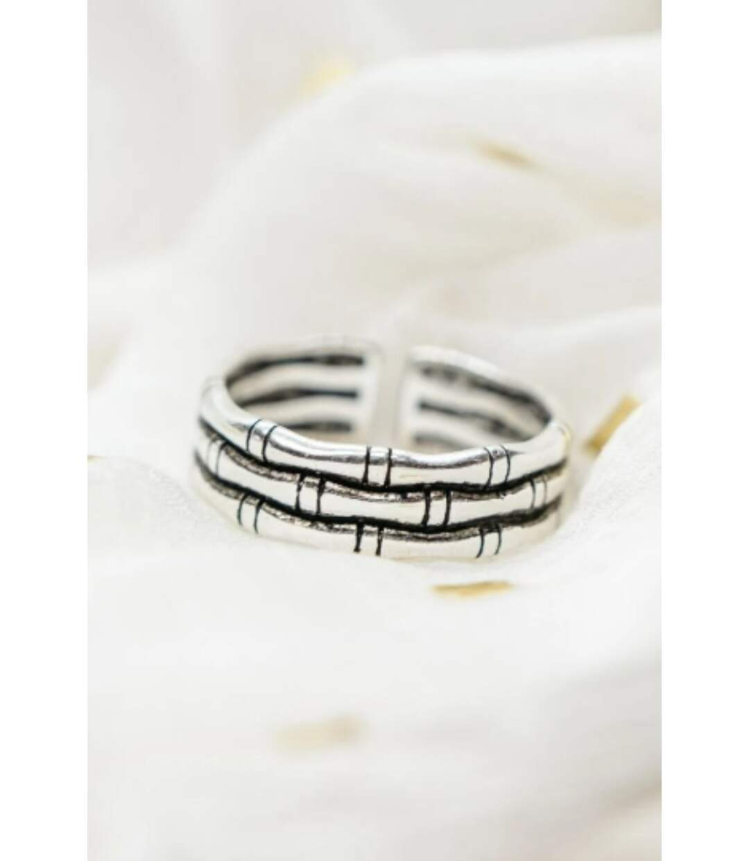 Slim Wave Couple Sun Moon Matching Promise Ring Set-1