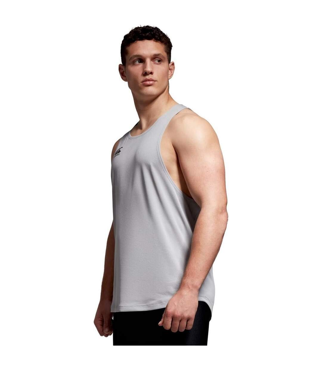 Mens Super Light Tank Top Classic Marl Canterbury-1