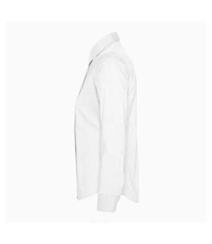 SOLS Womens/Ladies Eden Long Sleeve Fitted Work Shirt (White) - UTPC338