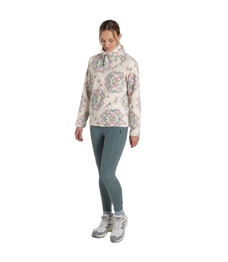 Womens/ladies lago half zip fleece top calico Craghoppers