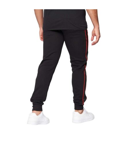 Mens javier 3.0 jogging bottoms black/red Glorious Gangsta