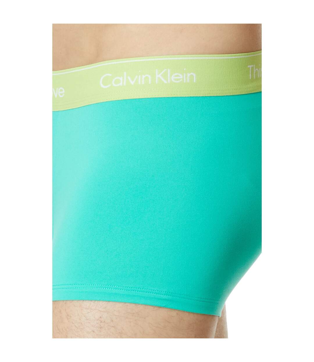 Boxer Motif/style Logo Homme Vert Calvin Klein-3