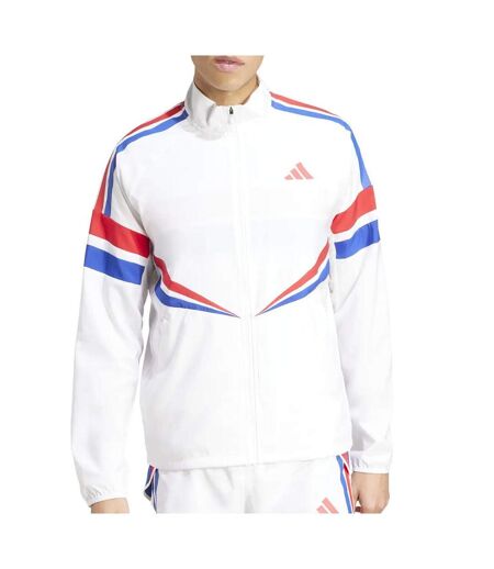 Veste de running blanc mixte adidas rétro adizero