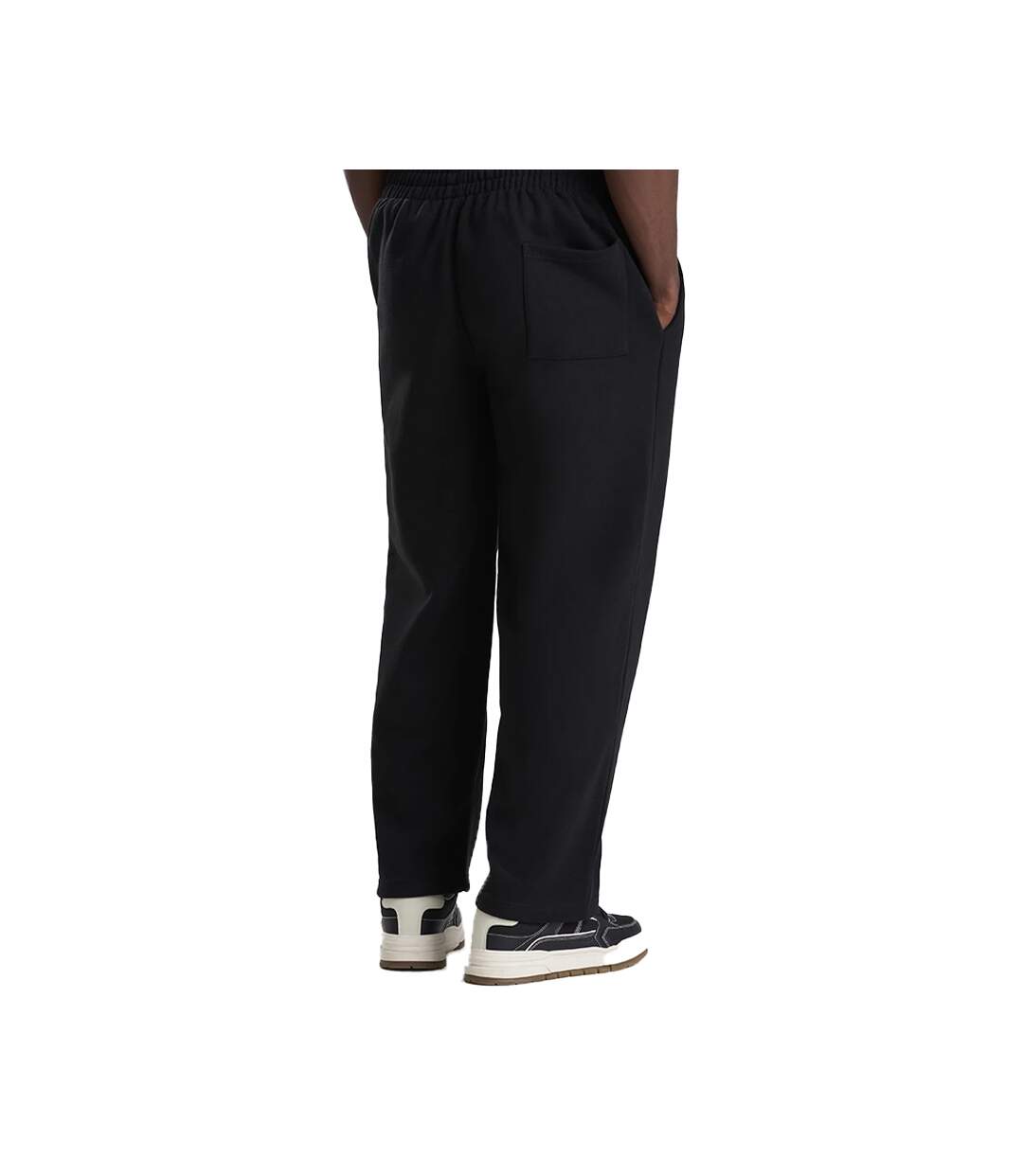 Unisex Adult Signature Heavyweight Jogging Bottoms Deep Black Awdis-2