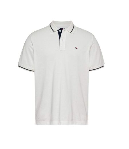 Polo blanc homme tommy hilfiger tipped