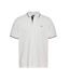 Polo blanc homme tommy hilfiger tipped-1
