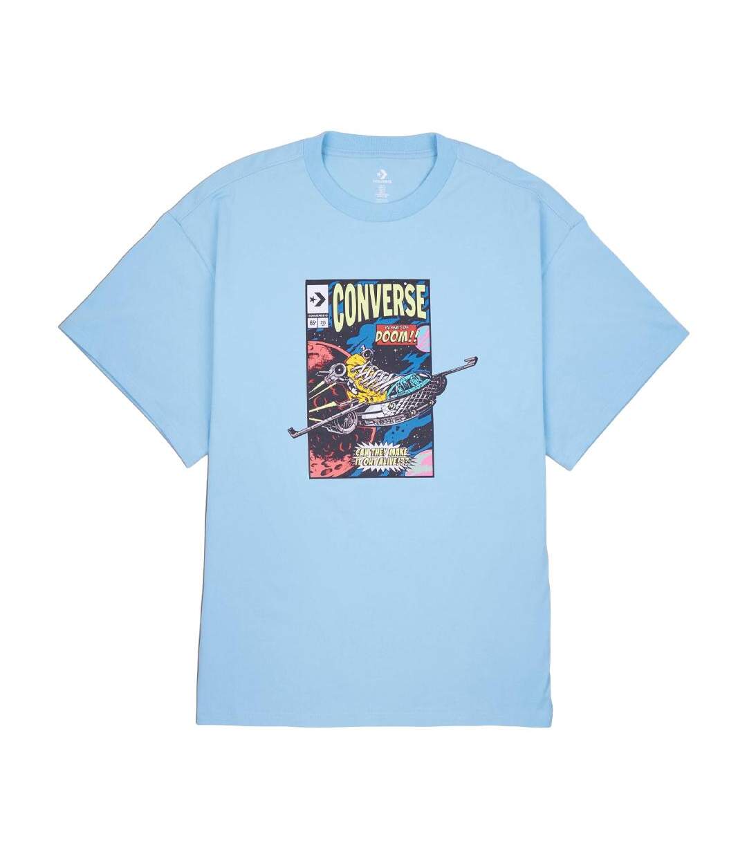 T-shirt Bleu Homme Converse Comic - L-1