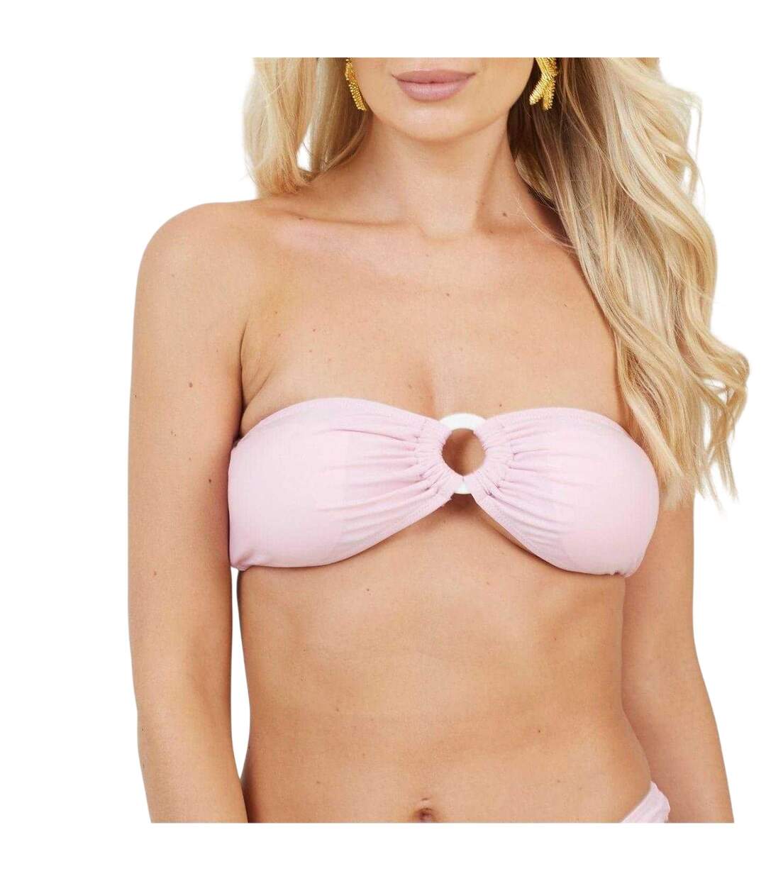 Haut De Maillot De Bain Motif/style Bague Femme Rose Brave Soul-2