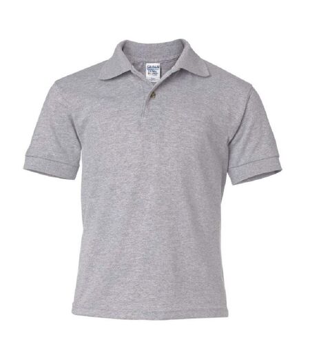 Dryblend polo enfant unisexe gris sport Gildan