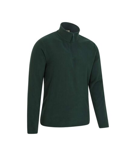 Mens Camber Ii Half Zip Fleece Top Dark Green Mountain Warehouse
