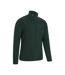 Mens Camber Ii Half Zip Fleece Top Dark Green Mountain Warehouse-3