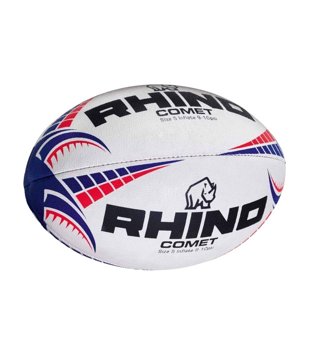Ballon De Rugby Comet Taille 4 Blanc Rhino-2