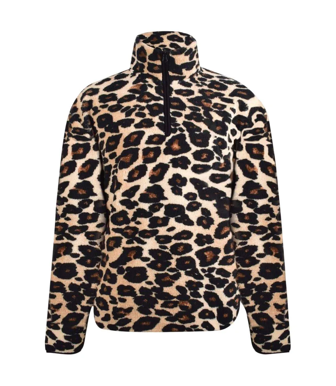 Haut Polaire Motif/style Imprimé Léopard Adulte Marron Noir SoulCal-1