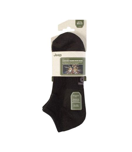 Men's Breathable Cushioned Low Cut Trainer Socks - Pack of 4