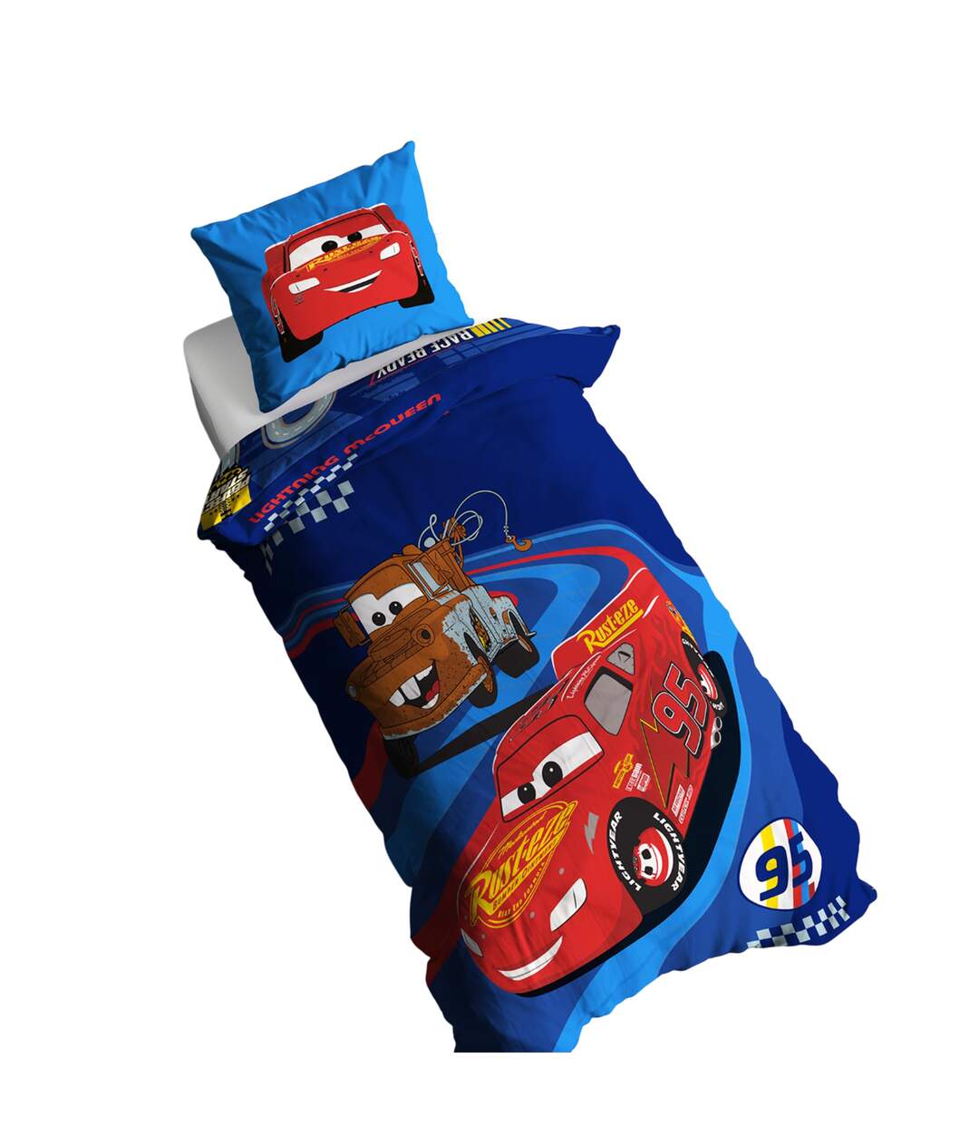 Lightning Mcqueen & Mater Reversible Duvet Set Multicoloured Cars-3