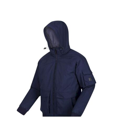 Mens Faizan Hooded Waterproof Jacket Navy Regatta