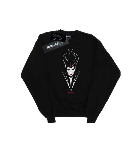 Disney Sweatshirt Femmes/Dames Maleficent Mistress Of Evil Face (Noir) - UTBI26437