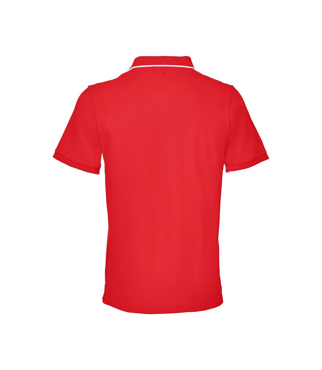 Polo Palermo Adulte Rouge Vif Blanc SOLS-2