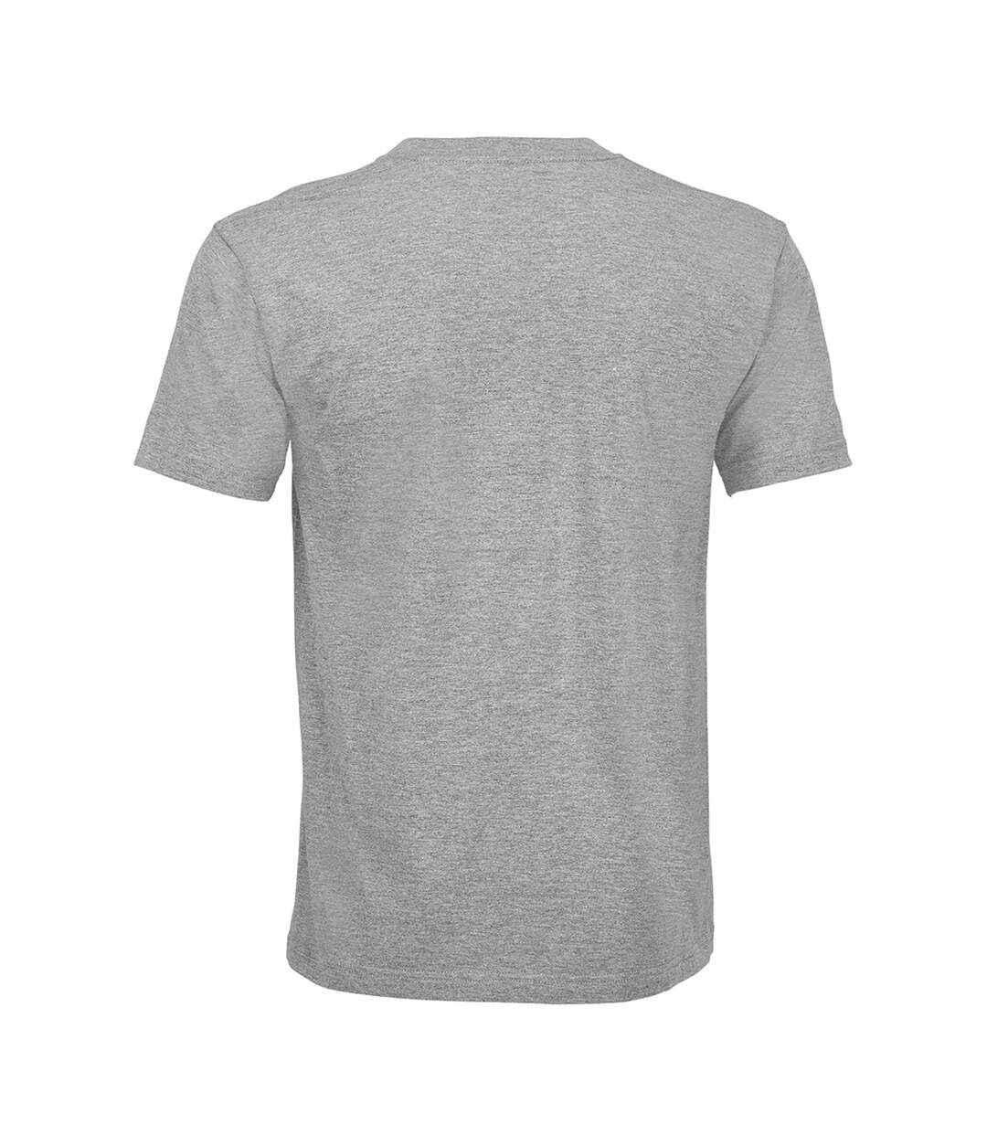 T-shirt Manches Courtes Motif/style Uni Cliff Adulte Gris Chiné SOLS-2