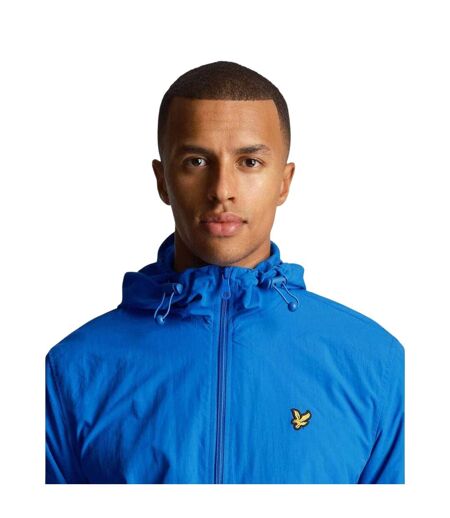 Mens Water Resistant Hooded Jacket Blue Lyle & Scott