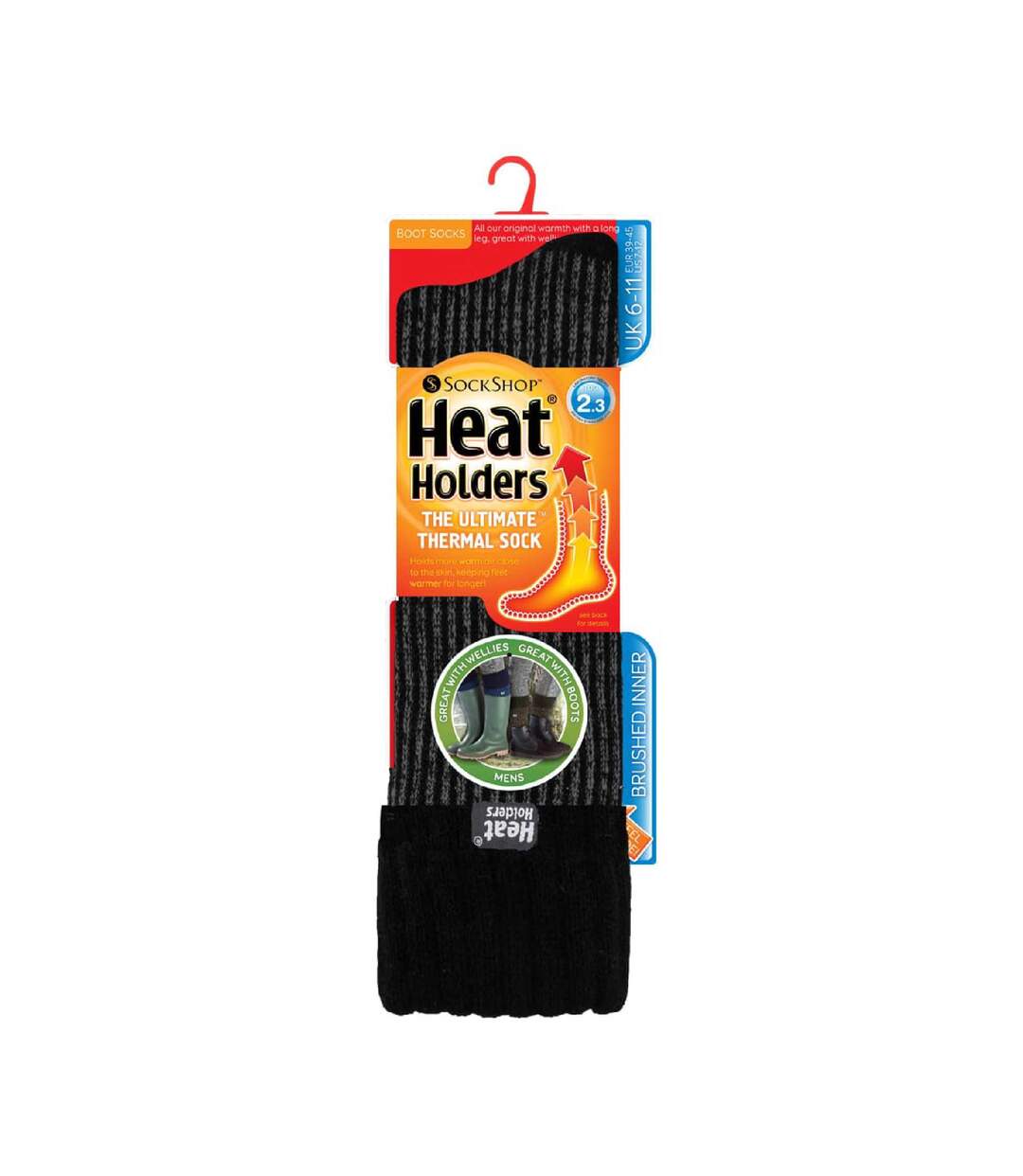 Mens Thick Winter Warm Knee High Ribbed Thermal Boot Socks-2