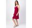 Robe femme fines bretelles MAXINE unie framboise Coton Du Monde-3